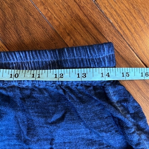 NWT NIC+ZOE | Double Gauze Straight Leg Tassel Pant Parisian Blue Size Medium - Picture 11 of 12